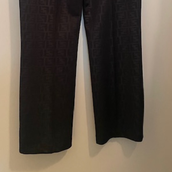 Fendi Black Logo Trousers Slacks Pants - Picture 7 of 7